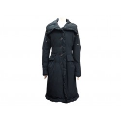 MANTEAU LOUIS VUITTON DOUDOUNE NOIRE AVEC CAPUCHE PUFFER LONG COAT M 38 3900€