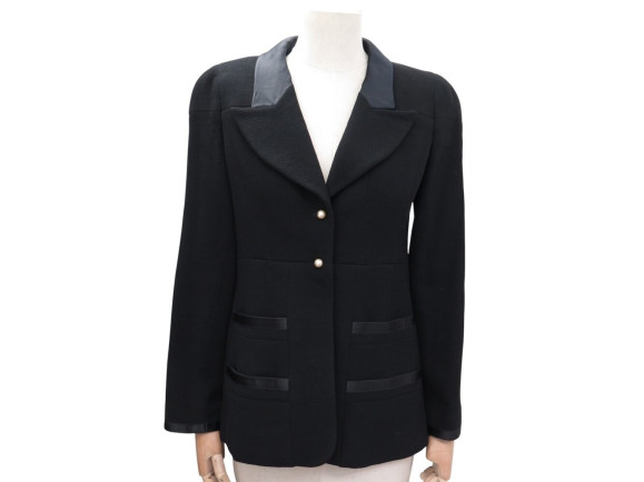  veste chanel cintree boutons perle logo cc 38 m