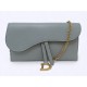 NEUF SAC A MAIN DIOR SADDLE POUCH S5614CCEH EN CUIR GRAINE BANDOULIERE BAG 1750€