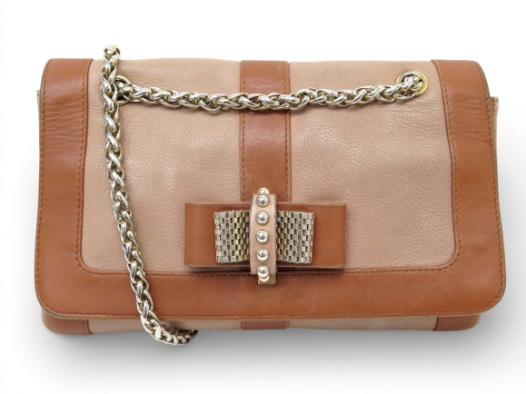 sac a main christian louboutin sweet charity marron