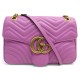 SAC A MAIN GUCCI GG MARMONT GM MATELASSE 443496 BANDOULIERE EN CUIR ROSE 2300€