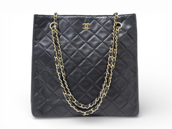 sac a main chanel cabas shopping en cuir