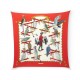 FOULARD HERMES PLISSE LES OISEAUX DU ROY CATY LATHAM CARRE 90 SILK SCARF 530€