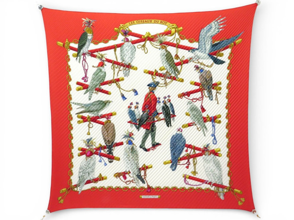foulard hermes plisse les oiseaux du roy caty latham