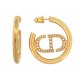 NEUF BOUCLES D'OREILLES DIOR CREOLES 30 MONTAIGNE PERLES HOOPS EARRINGS 420€