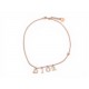 NEUF COLLIER DIOR CHARMS LETTERS N1308DVOCY12PU EN METAL DORE ROSE NECKLACE 580€