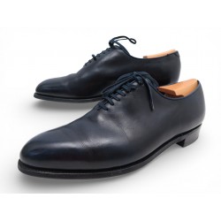 NEUF CHAUSSURES JM WESTON 344 ULTRA RICHELIEU 8.5 42.5 43 CUIR BLEU SHOES 1095€