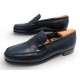 NEUF CHAUSSURES JM WESTON 180 MOCASSINS CUIR BLEU 8D 42 + EMBAUCHOIRS SHOES 895€