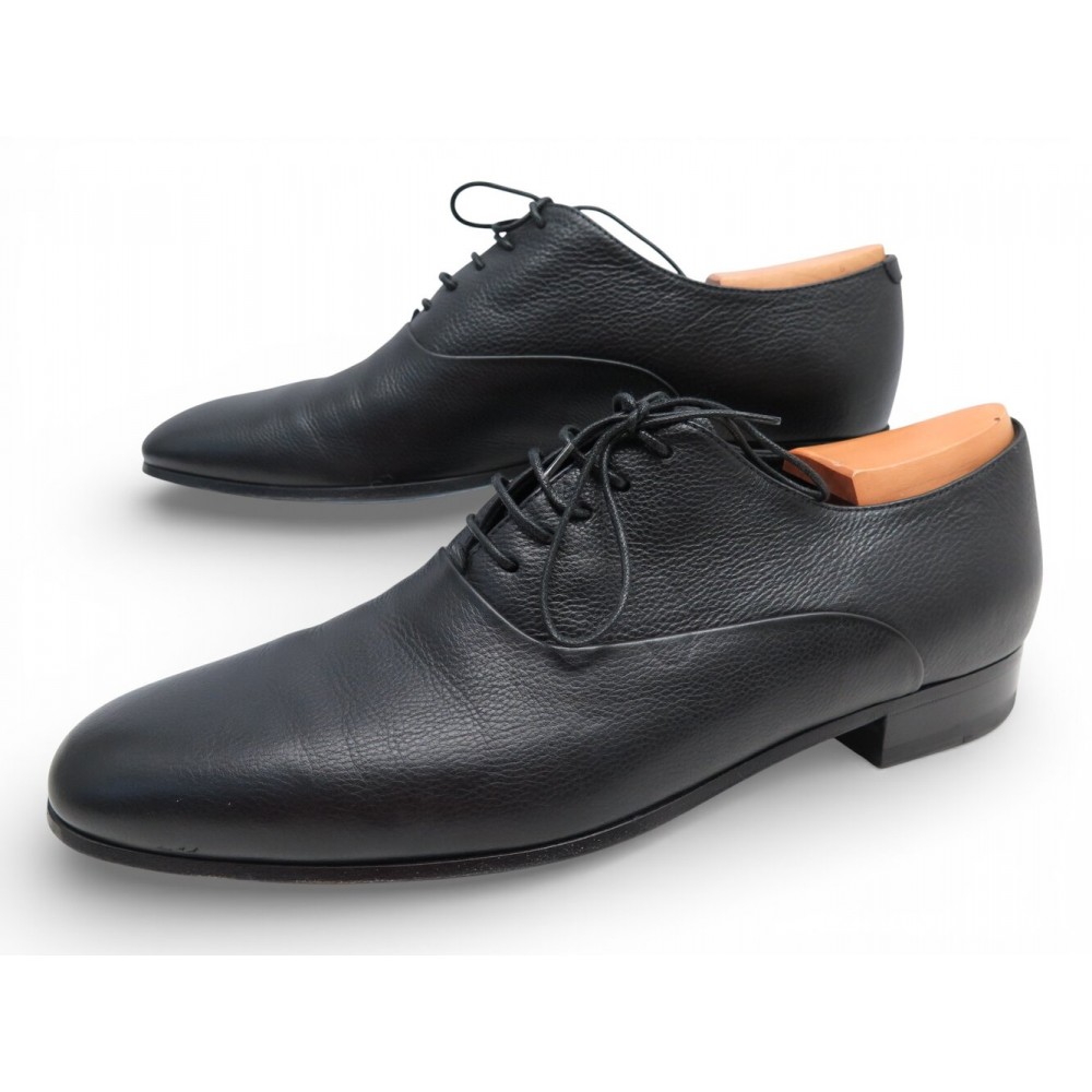 NEUF CHAUSSURES JM WESTON RICHELIEU ALBI 912 CUIR GRAINE 9 43 EMBAUCHOIRS 535€