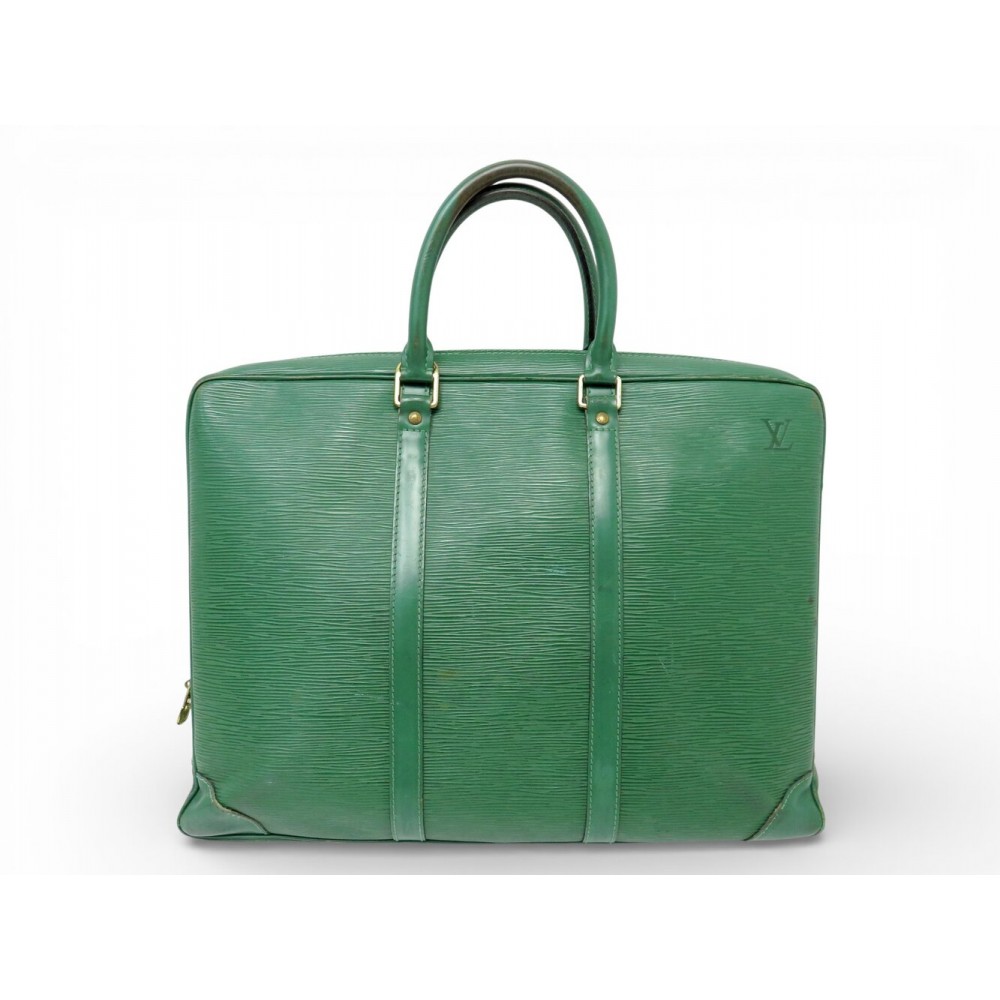 VINTAGE SACOCHE CARTABLE LOUIS VUITTON SIRIUS 40 CUIR EPI BRIEFCASE BAG 2700€