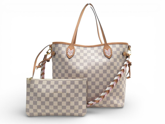 sac a main louis vuitton neverfull mm damier azur