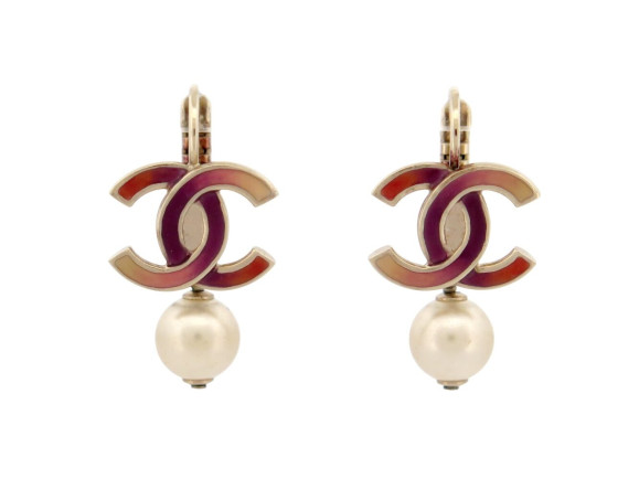 boucles d'oreilles chanel 2016 logo cc pendantes