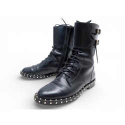 BOTTINES VALENTINO ROCKSTUD RANGERS A SANGLES 36 IT 37 FR COMBAT BOOTS 1300€