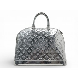 SAC A MAIN LOUIS VUITTON ALMA MM SILVER MONOGRAM ARGENTE LIMITED EDITION MIROIR