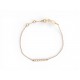 NEUF BRACELET VANESSA TUGENDHAFT 7 DIAMANTS 0.1CT PRINCE3 17CM OR ROSE 18K 885€