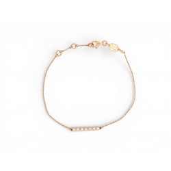 NEUF BRACELET VANESSA TUGENDHAFT 7 DIAMANTS 0.1CT PRINCE3 17CM OR ROSE 18K 885€