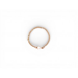 NEUF BAGUE VANESSA TUGENDHAFT CHAINE DIAMANT GOUTTE T56 EN OR ROSE 18K RING 645€