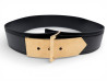 ceinture saint laurent 340543 boucle doree t95 cuir