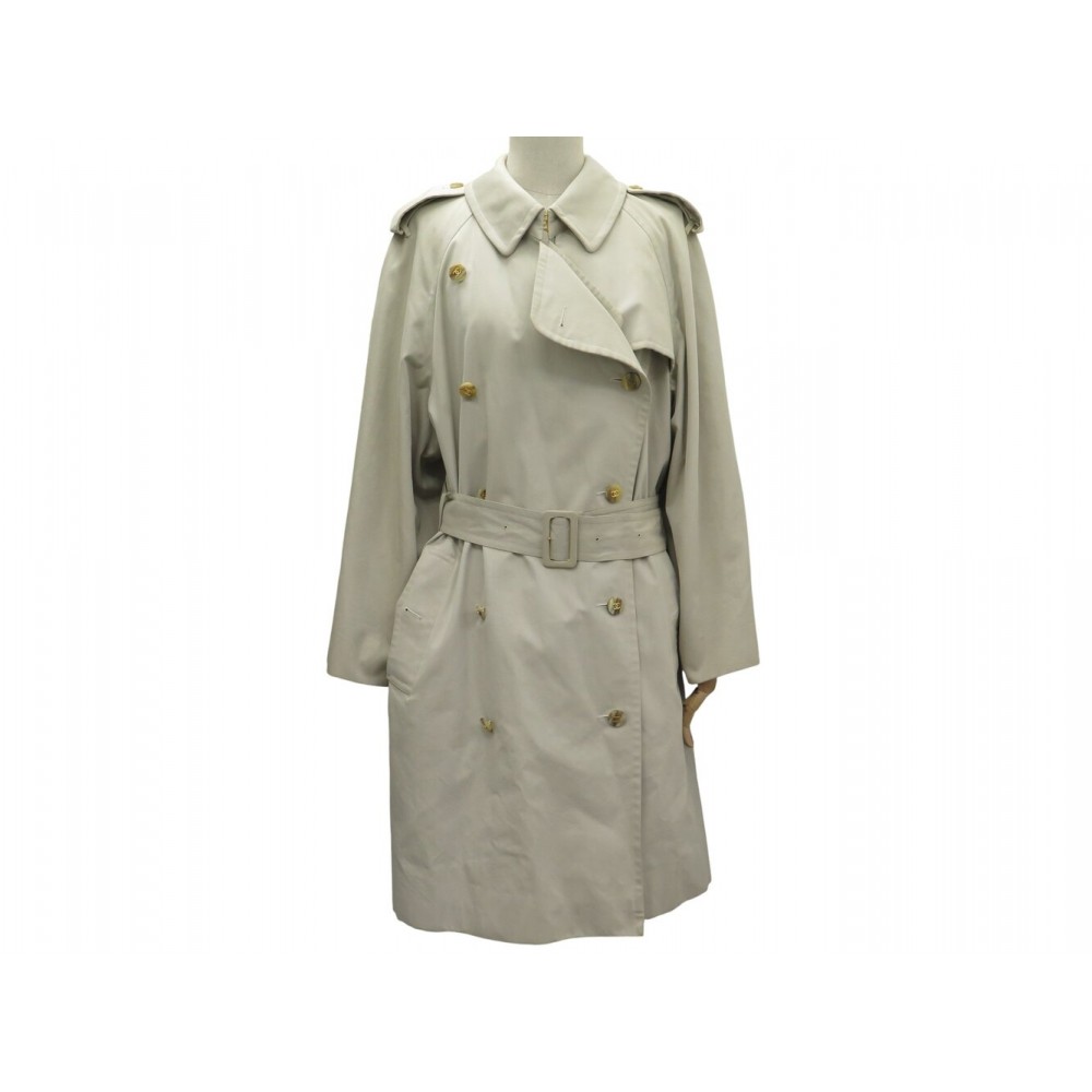 IMPERMEABLE CHANEL AVEC CEINTURE 44 L COTON BOUTONS LOGO CC TRENCH COAT 6600€