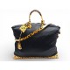 NEUF SAC A MAIN LOUIS VUITTON M40683 LOCKIT MONOGRAM KUSAMA CUIR A POIS HAND BAG