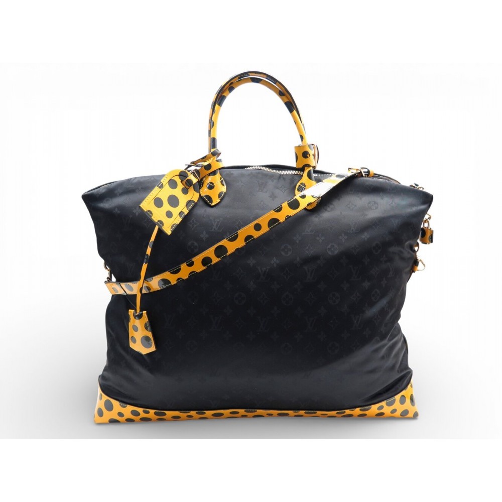 NEUF SAC A MAIN LOUIS VUITTON M40683 LOCKIT MONOGRAM KUSAMA CUIR A POIS HAND BAG