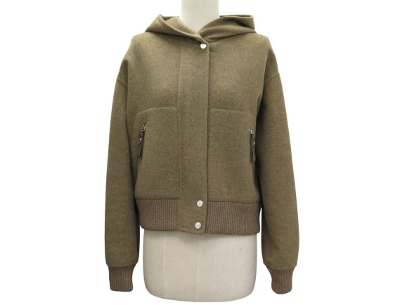  blouson hermes bombers a capuche m 38 manteau en