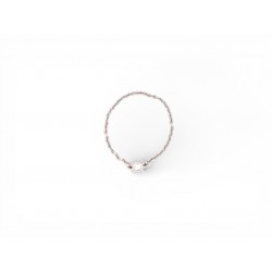 NEUF BAGUE VANESSA TUGENDHAFT IDENTITY OR BLANC 18K CHAINE DIAMANT T56 RING 645€