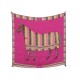 NEUF FOULARD HERMES FAVORI DU FAUBOURG H073426S CARRE 90 WASH SOIE SCARF 530€