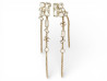  boucles d'oreilles chanel pendantes logo cc