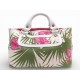 VINTAGE SAC A MAIN CELINE BOOGIE TOILE FLEURS TROPICALES FLEURS CANVAS BAG 990€