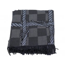 NEUF PLAID LOUIS VUITTON X CHRISTOPHER NEMETH DAMIER ROPE R2248 EN LAINE BLANKET