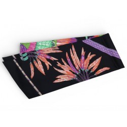 NEUF ECHARPE HERMES MAXI TWILLY DOUBLE FACE BRAZIL FOULARD SOIE NOIRE SCARF 420€