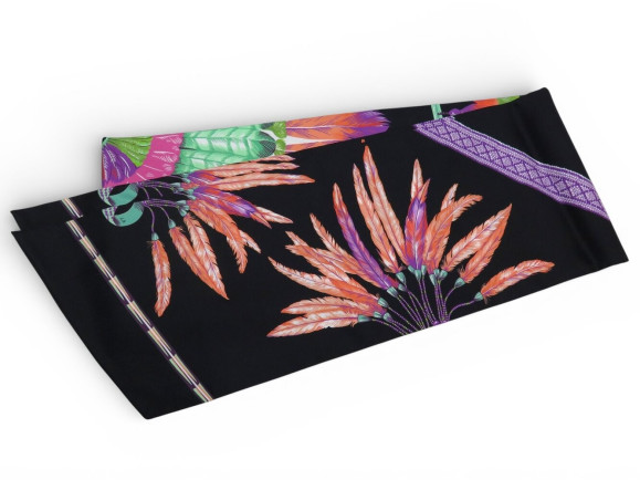 echarpe hermes maxi twilly double face brazil