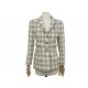 VESTE CHANEL A CARREAUX 1995 BOUTONS LOGO CC TWEED COTON LAINE 36 S JACKET 6200€