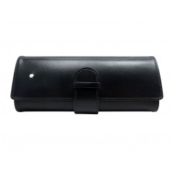 NEUF ETUI MONTBLANC MEISTERSTUCK TRAVELLER 147 PR STYLO PLUME EN CUIR CASE 260€
