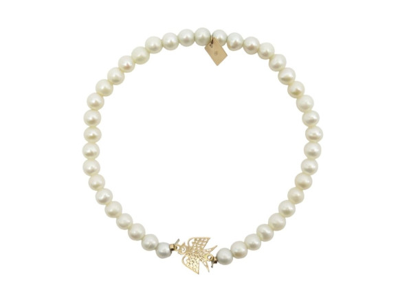  bracelet ginette ny pearl georgia 18cm perles et