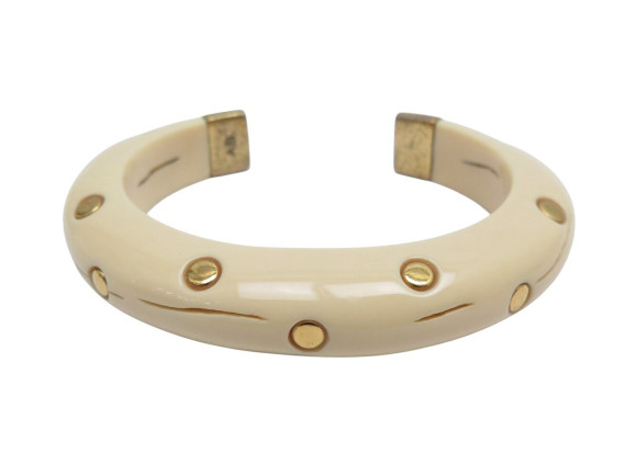 bracelet aurelie bidermann jonc cloute caftan resine