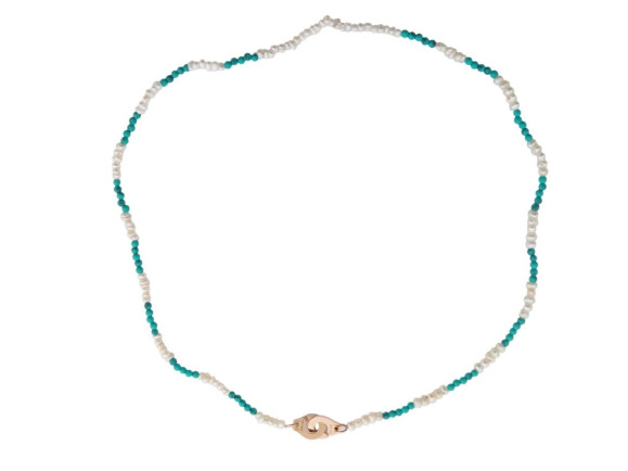 collier pendentif dinh van menottes r8 en or rose 18k