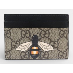 NEUF PORTE CARTES GUCCI TOILE GG SUPREME ABEILLE 451277 ED. LIMITEE CARD HOLDER