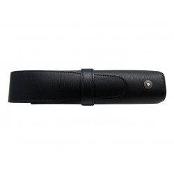 NEUF ETUI MONTBLANC WESTSIDE 4810 POUR 1 STYLO EN CUIR NOIR PEN HOLDER NEW 190€