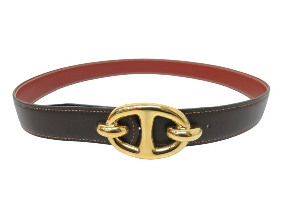  ceinture hermes chaine d'ancre 28mm t80