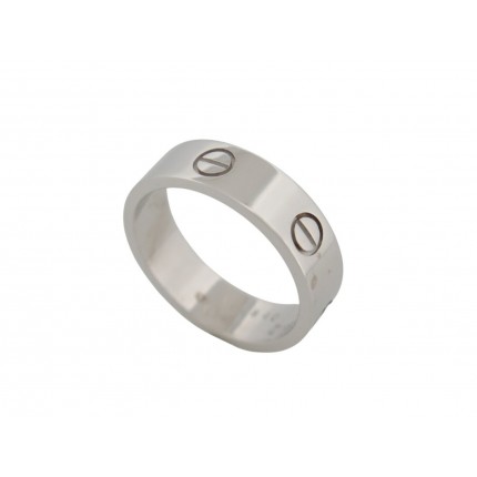 NEUF VINTAGE BAGUE CARTIER LOVE CLASSIQUE CRB4084700 T60 EN OR BLANC RING 2290€