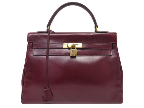sac a main hermes kelly 32 retourne en cuir
