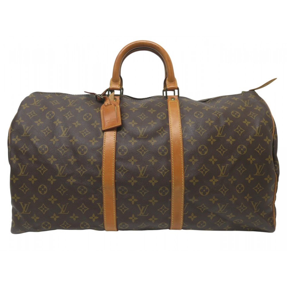 VINTAGE SAC VOYAGE A MAIN LOUIS VUITTON KEEPALL 55 TOILE MONOGRAM M41424 1500€