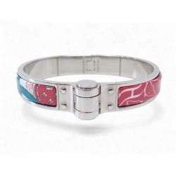 RARE BRACELET HERMES CHARNIERE CAVALCADOUR A CHEVAL 17 CM EN EMAIL BANGLE 675€