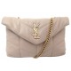 SAC A MAIN SAINT LAURENT LOULOU PUFFER TOY 759337 CUIR BEIGE BANDOULIERE 1990€