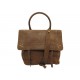 SAC A MAIN JEROME DREYFUSS JEREMIE EN CUIR SUEDE MARRON BANDOULIERE PURSE 875€