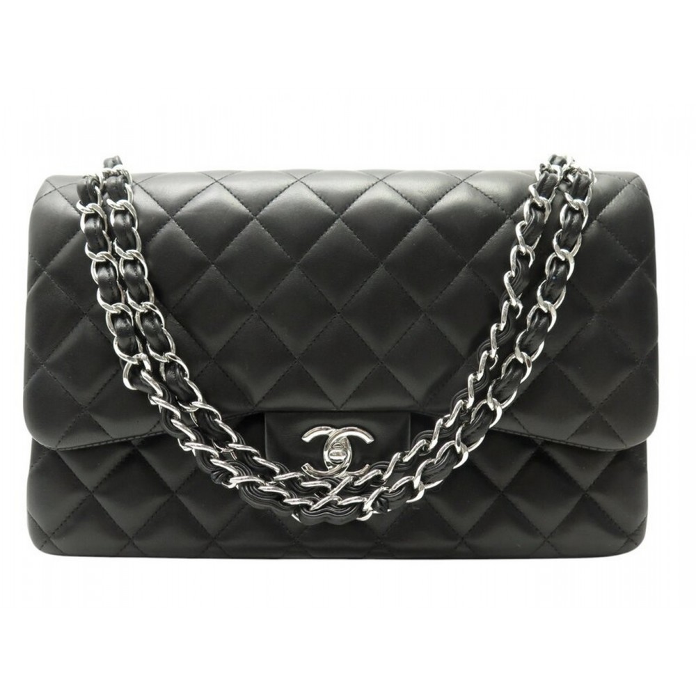 NEUF SAC A MAIN CHANEL TIMELESS GRAND CLASSIQUE A58600 JUMBO NOIR HANDBAG 11100€