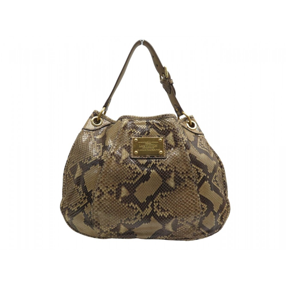 SAC A MAIN LOUIS VUITTON GALLIERA GM EN CUIR DE PYTHON PORTE EPAULE BAG 10 000€