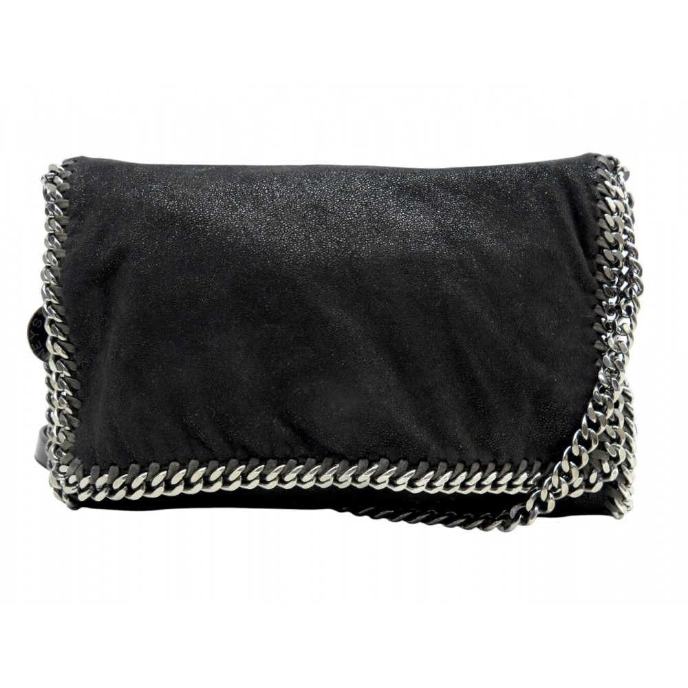 SAC A MAIN STELLA MCCARTNEY POCHETTE FALABELLA NOIR BANDOULIERE HAND BAG 595€